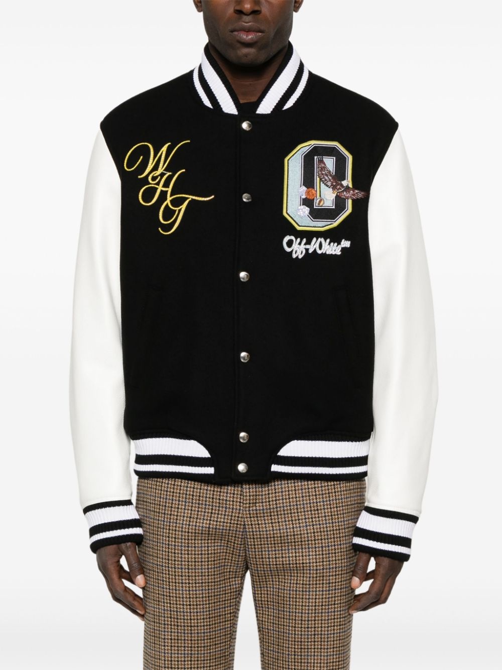 crystal-embellished bomber jacket - 3