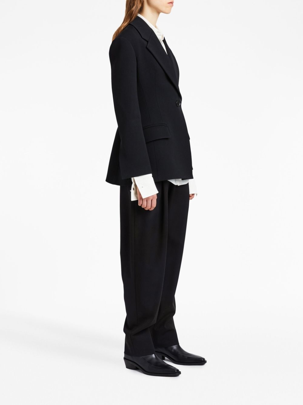 tailored slim-cut blazer - 4
