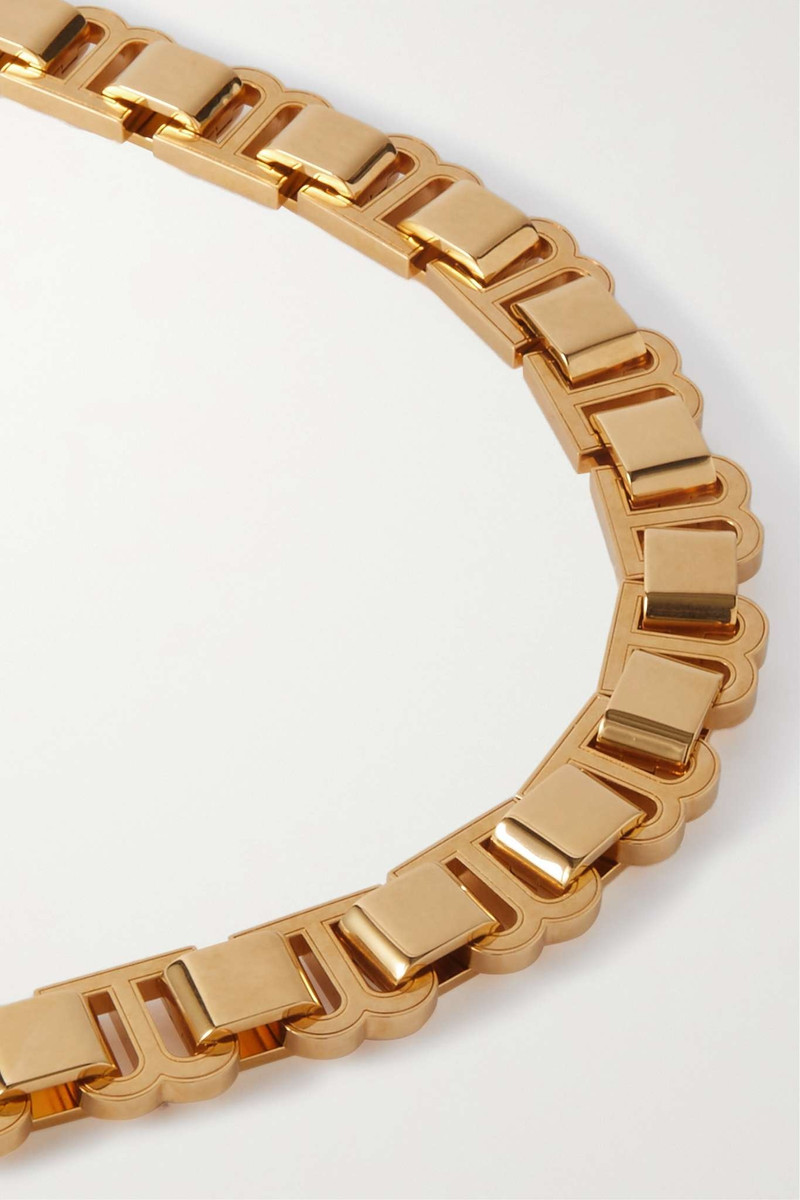 Hourglass gold-tone choker 4