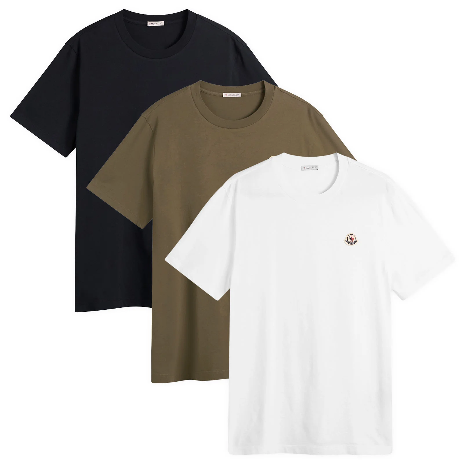 Moncler Short Sleeve 3 Pack Cotton T-Shirts - 1