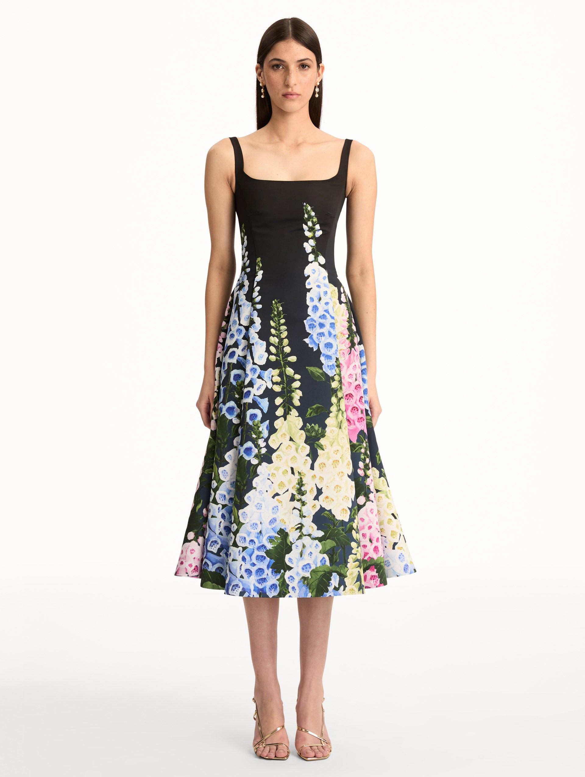 DEGRADÉ FOXGLOVE FAILLE DRESS - 2