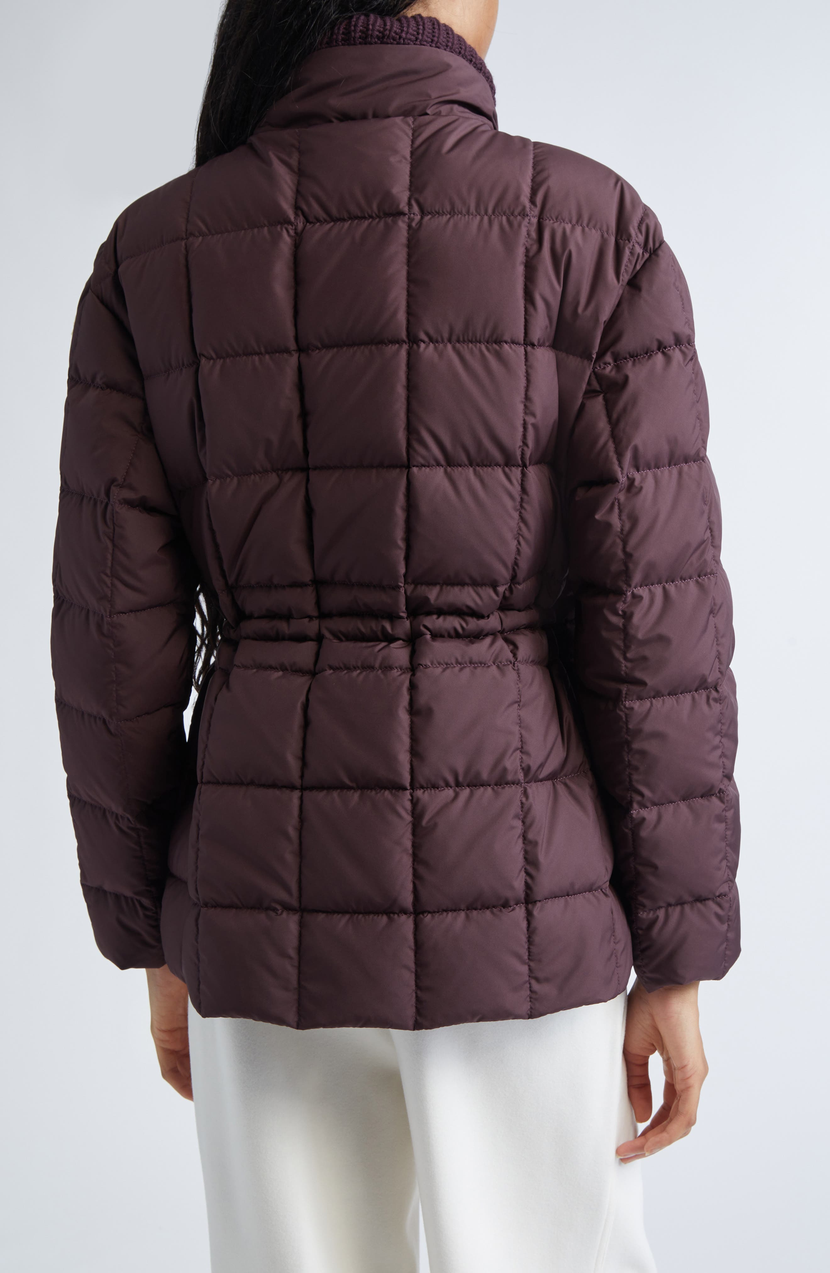 Moncler Antigone Box Quilted Down Jacket in Dark Mahogany at Nordstrom - 2