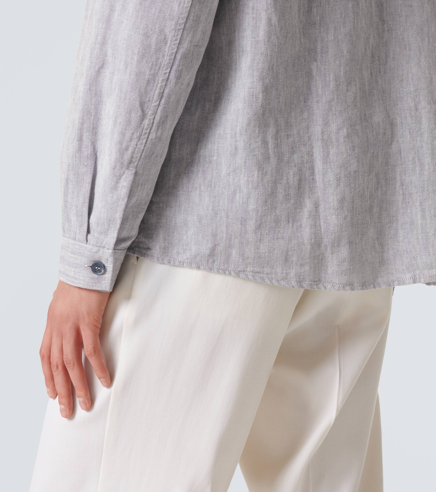 Nuno cotton and linen overshirt - 6