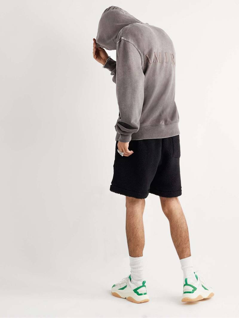 AMIRI Logo-Embroidered Supima Cotton-Jersey 까마귀 outlook