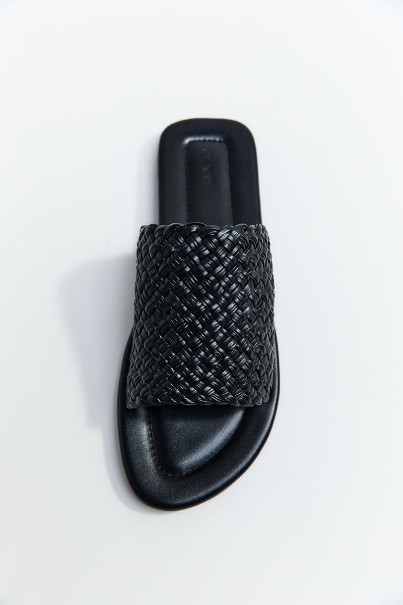 Woven Minimal Slide - Black - 5