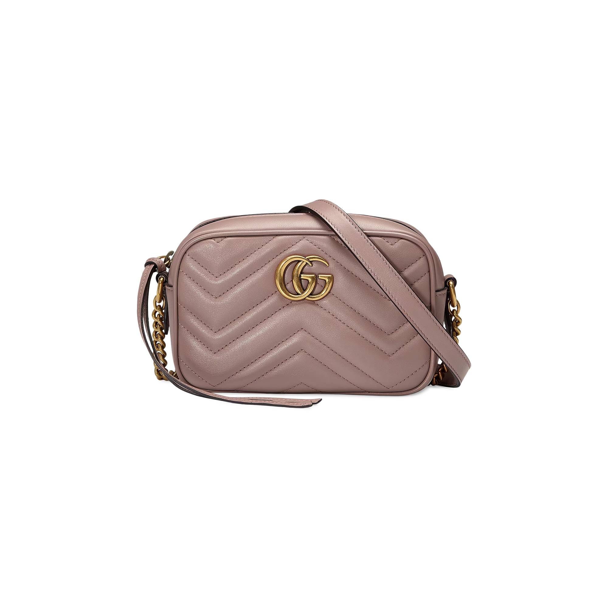 Gucci GG Marmont Matelassé Mini Bag 'Rose Antic' - 1