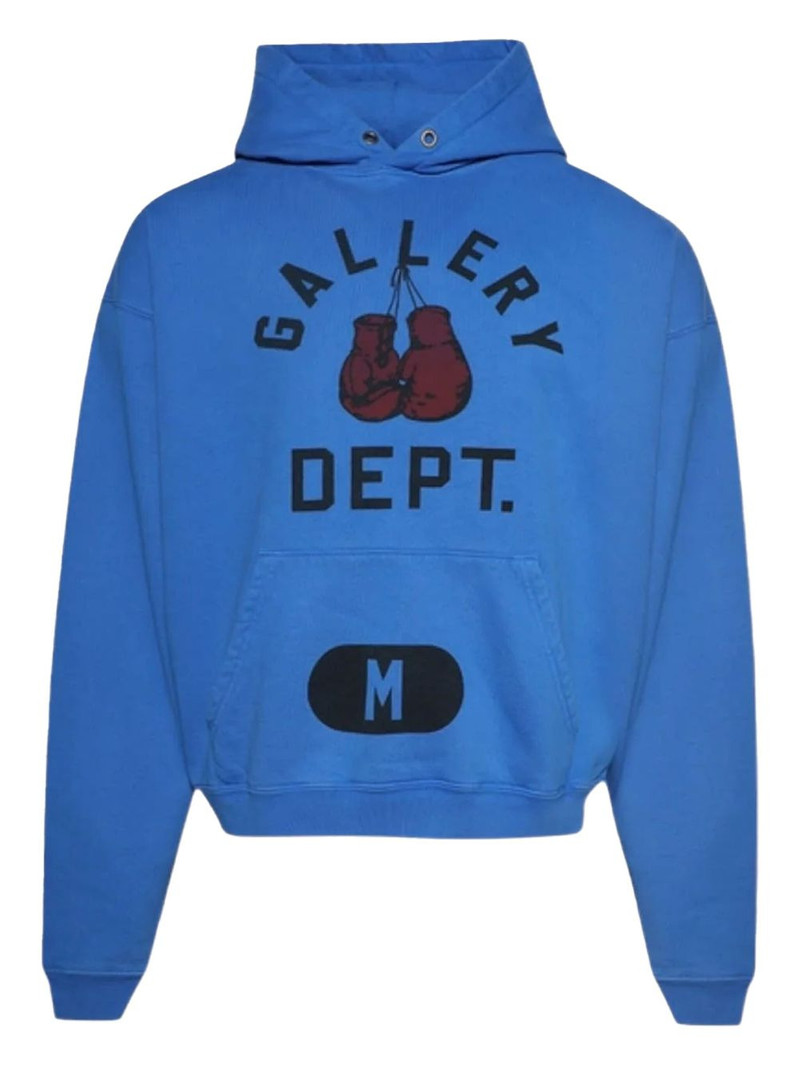 GALLERY DEPT. Boxing Gloves Logo "Royal Blue" hoodie outlook