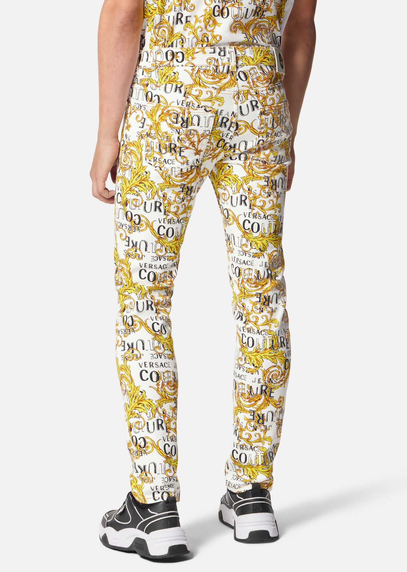 Logo Couture Slim-Fit Jeans - 4