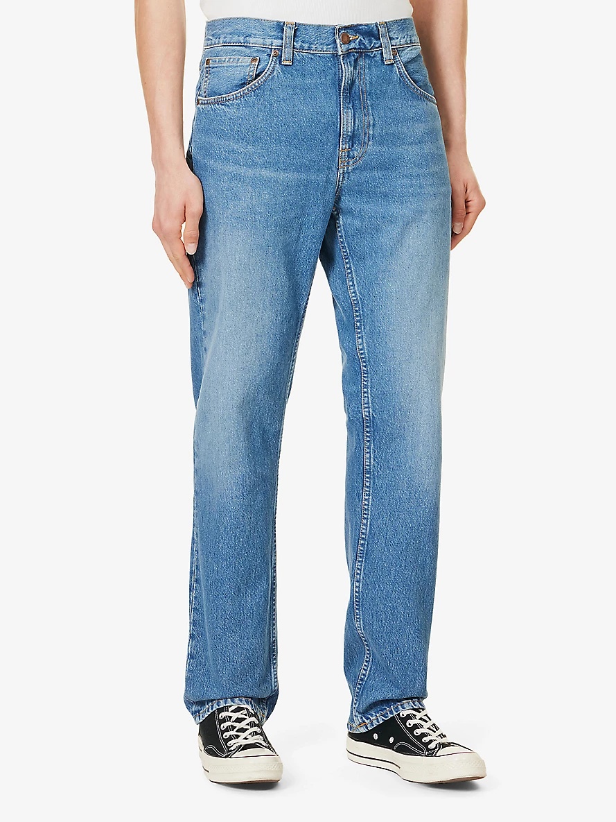 Gritty Jackson straight-leg mid-rise jeans - 3