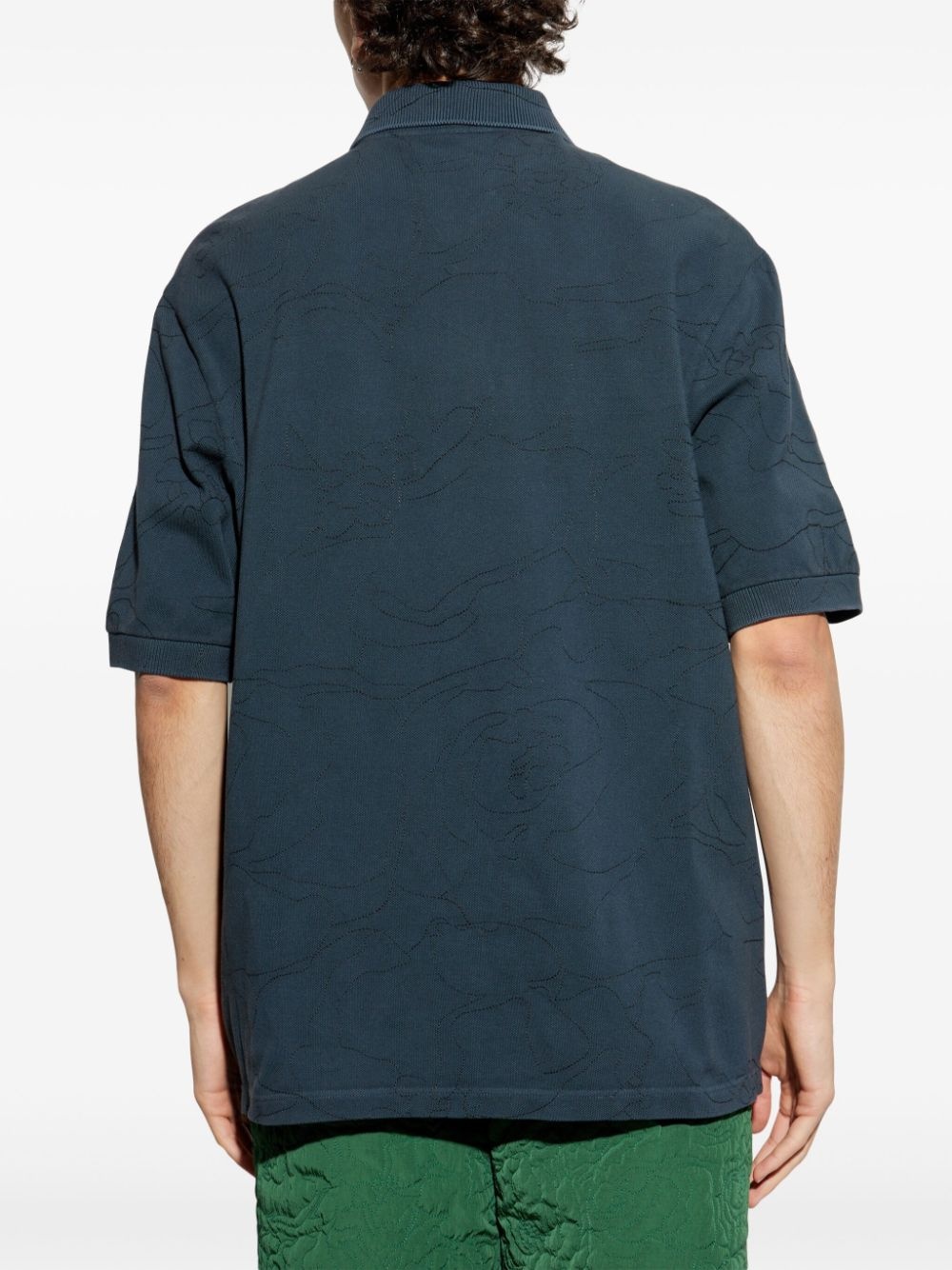 crocodile-appliqué polo shirt - 4
