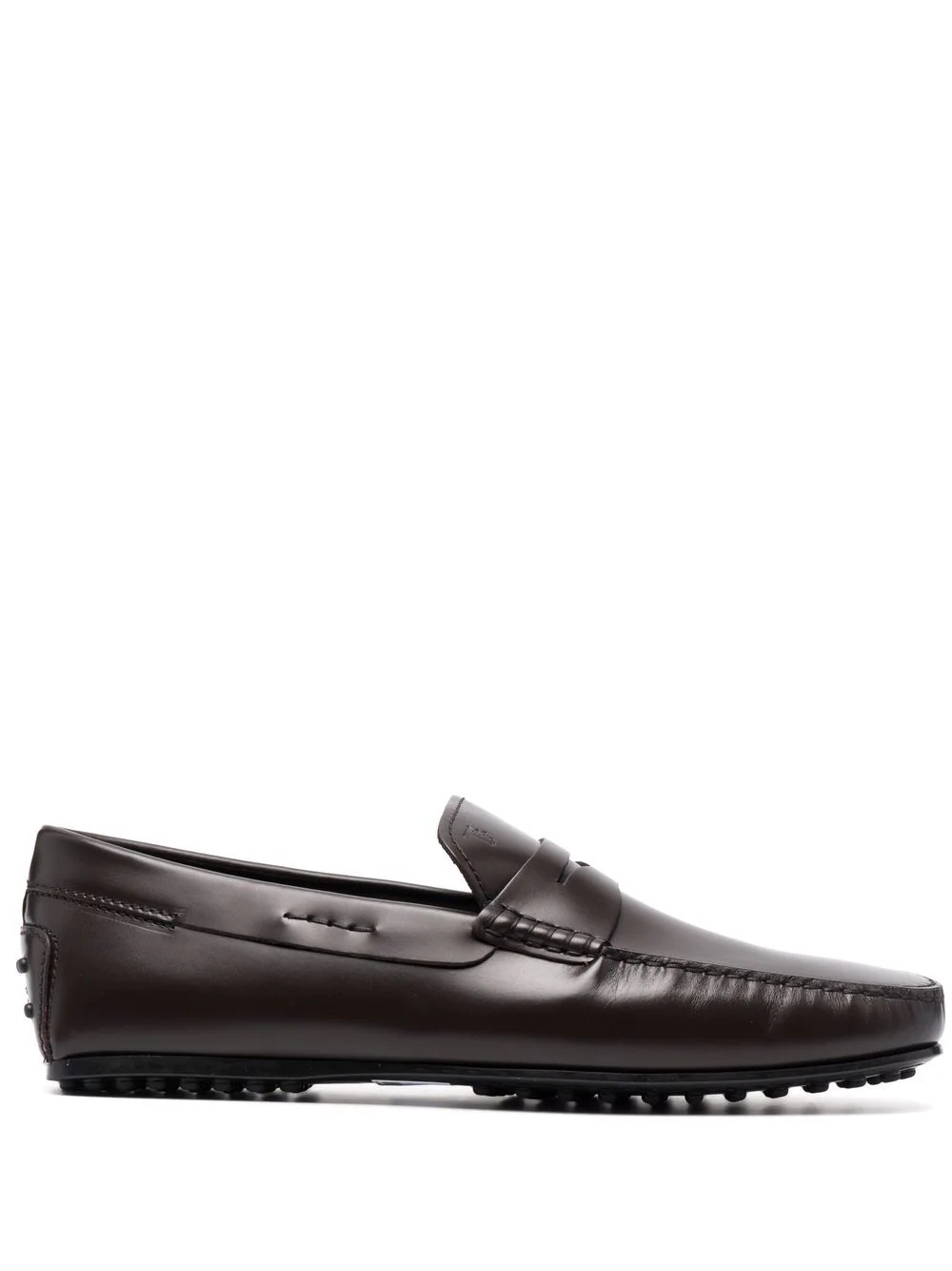 leather slip-on loafers - 1