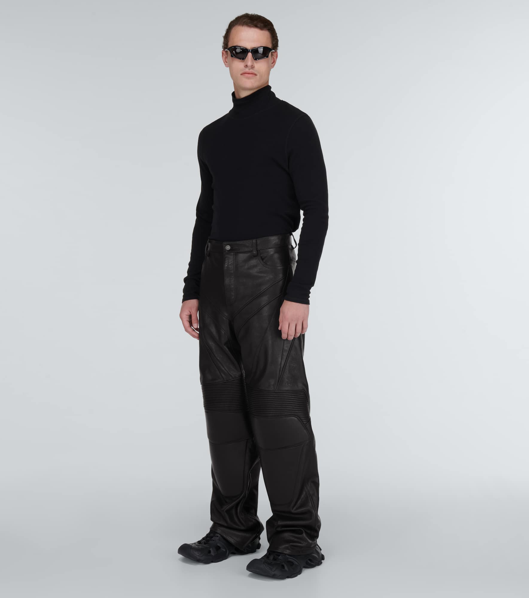 Leather biker pants - 2