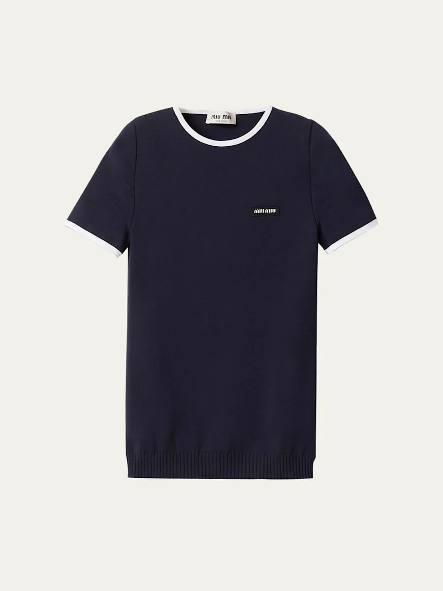 Short-Sleeve Crewneck Top - 1