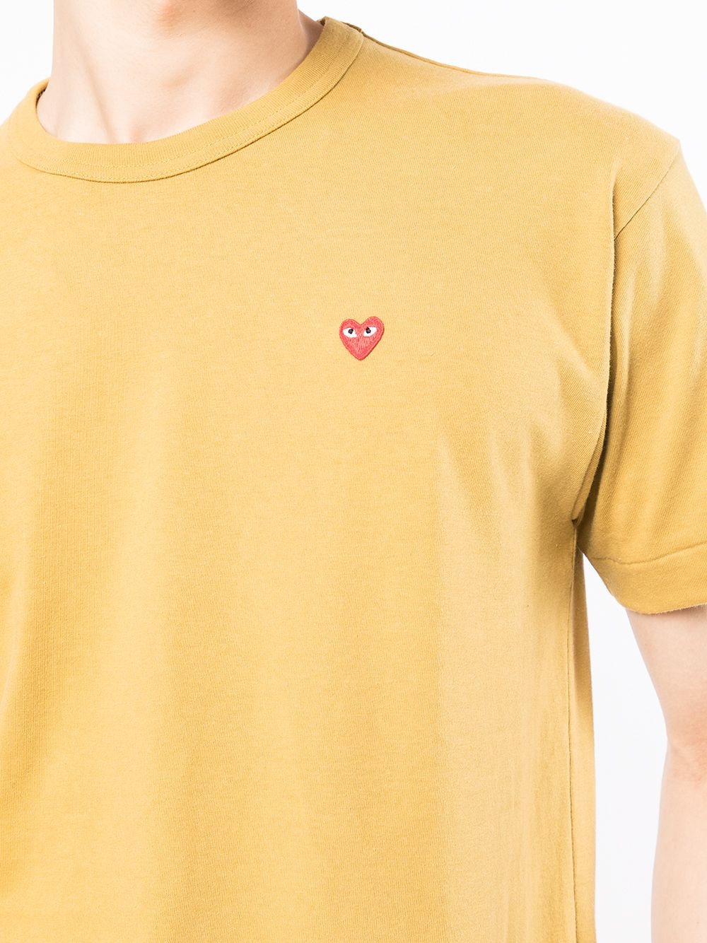 heart-patch short-sleeve T-shirt - 5