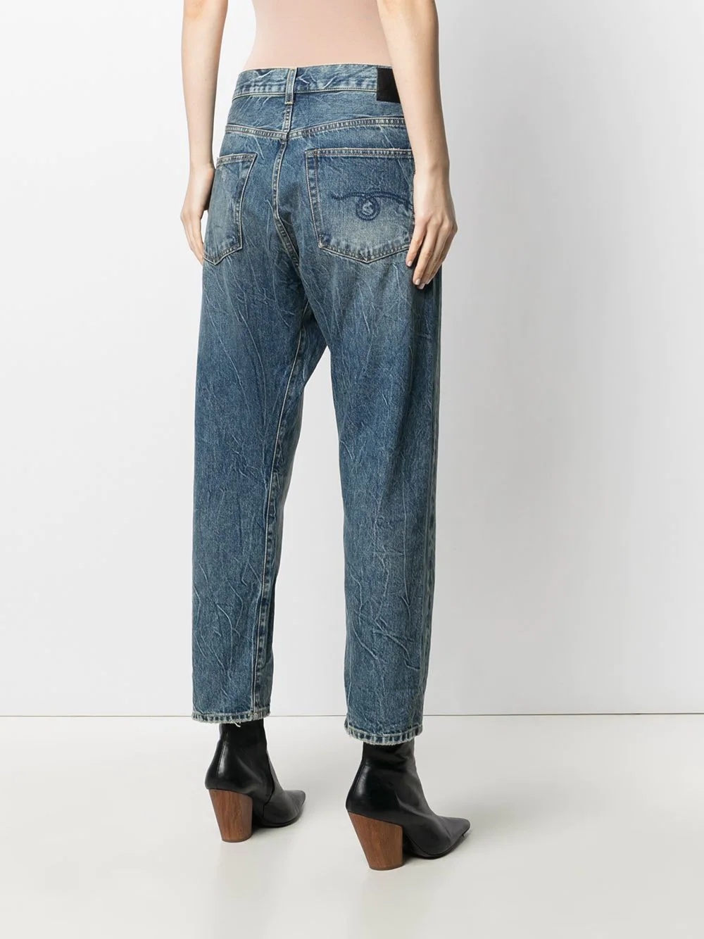crossover high-rise jeans - 4