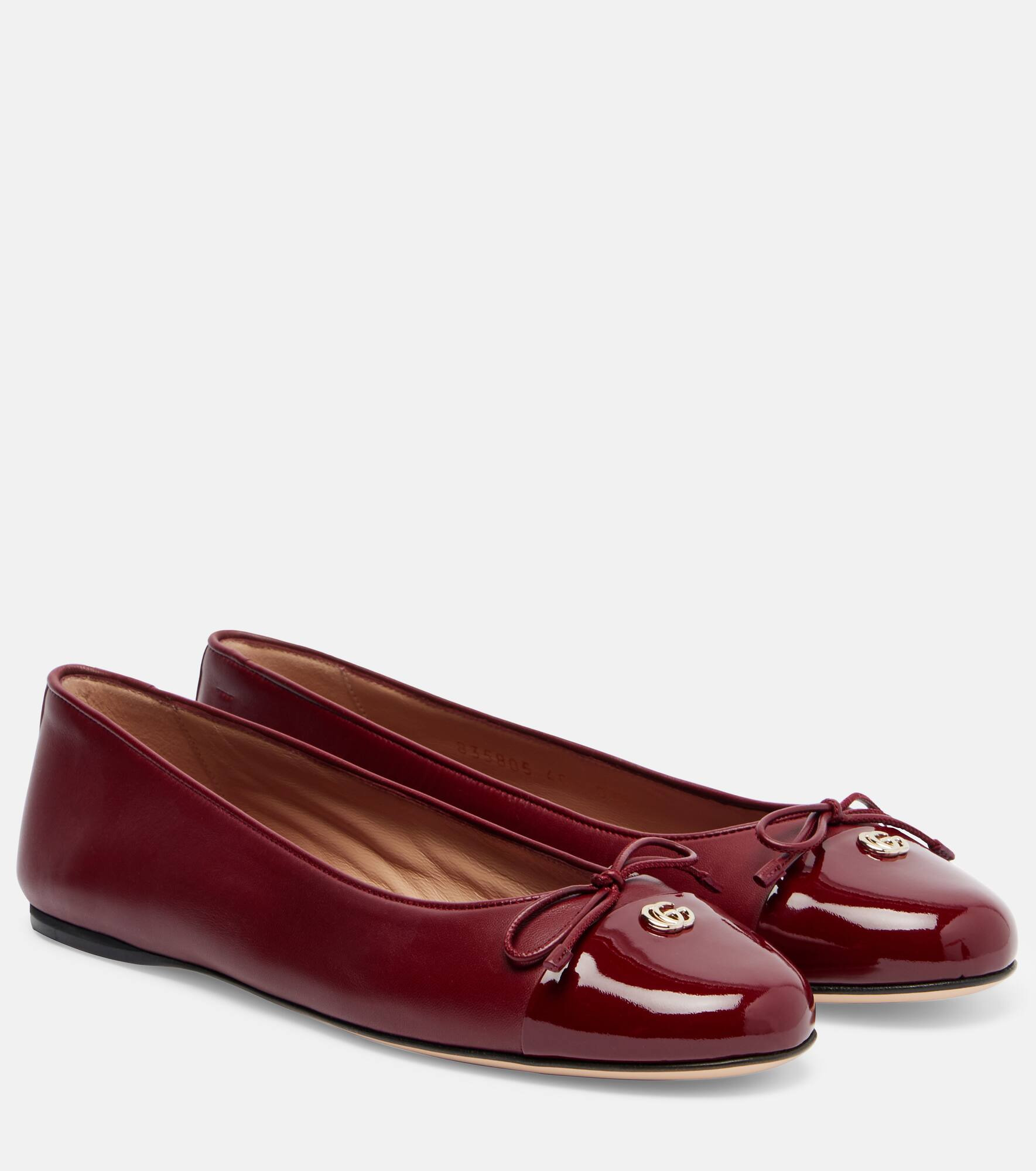 Double G leather ballet flats - 1