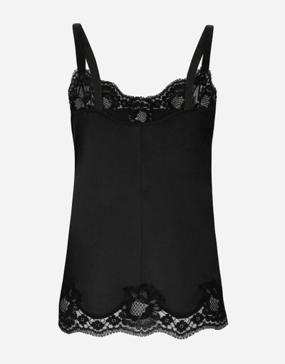 Dolce & Gabbana Lingerie top in satin and lace outlook