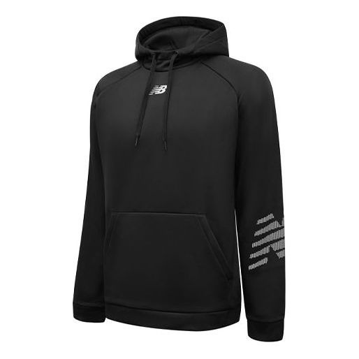 New Balance Men's New Balance Logo Printing Athleisure Casual Sports Pullover Black MT11021-BK - 1