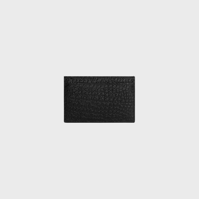 Card holder in CROCODILE EMBOSSED CALFSKIN 3