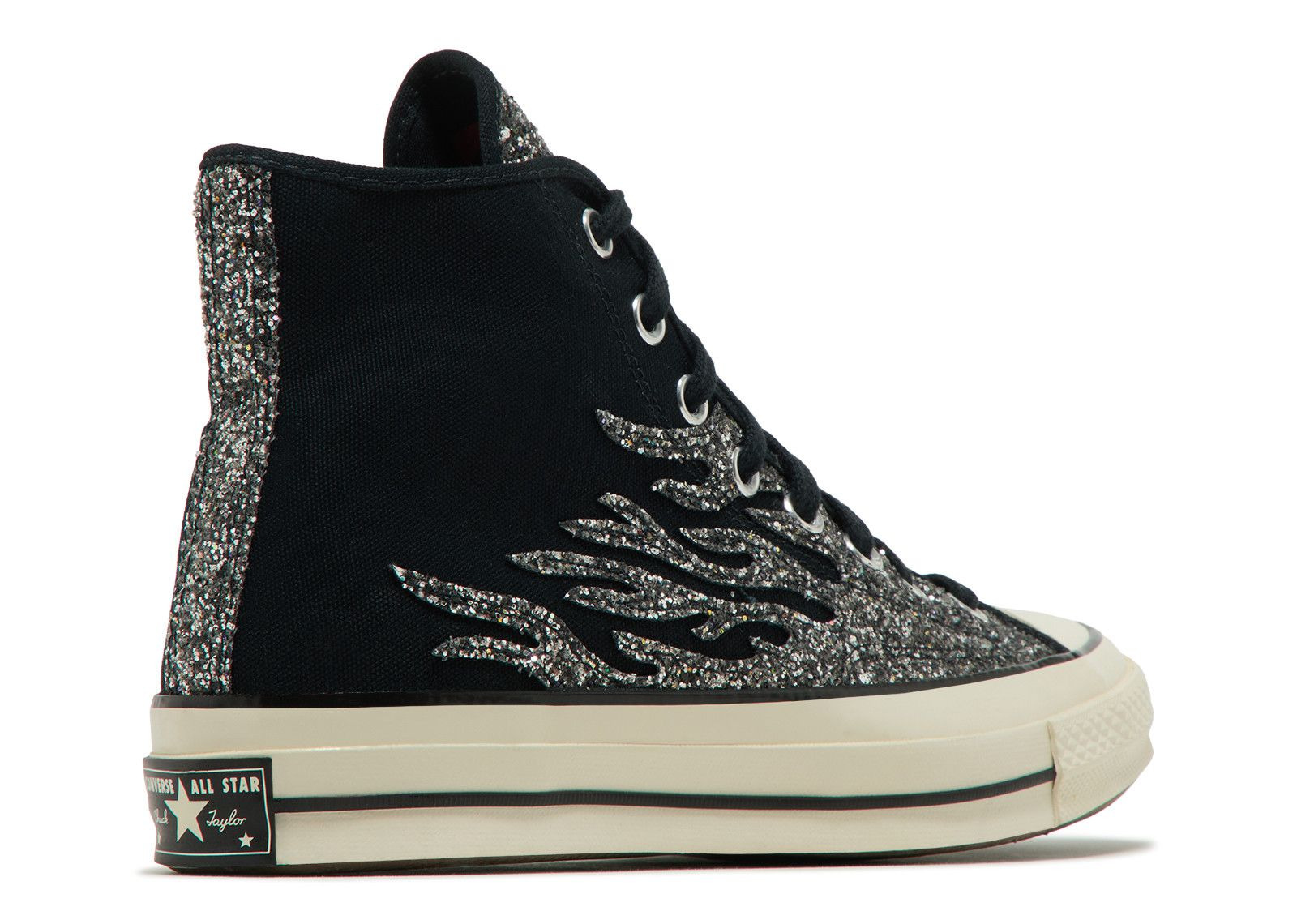 WMNS CHUCK 70 HIGH 'ARCHIVAL GLITTER FLAME - BLACK EGRET' - 3