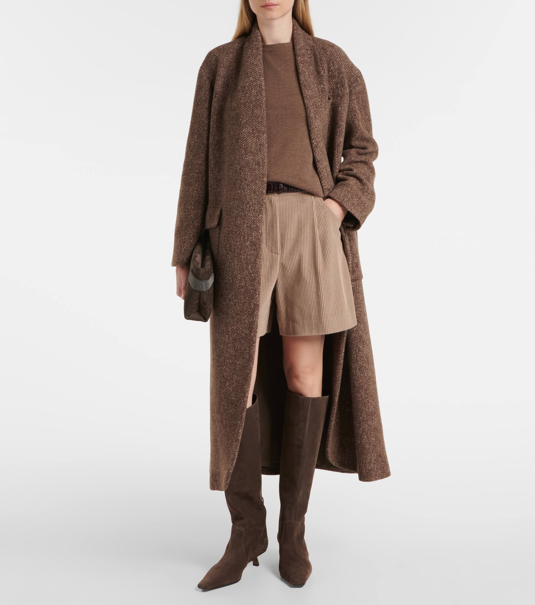 Monili suede knee-high boots - 3