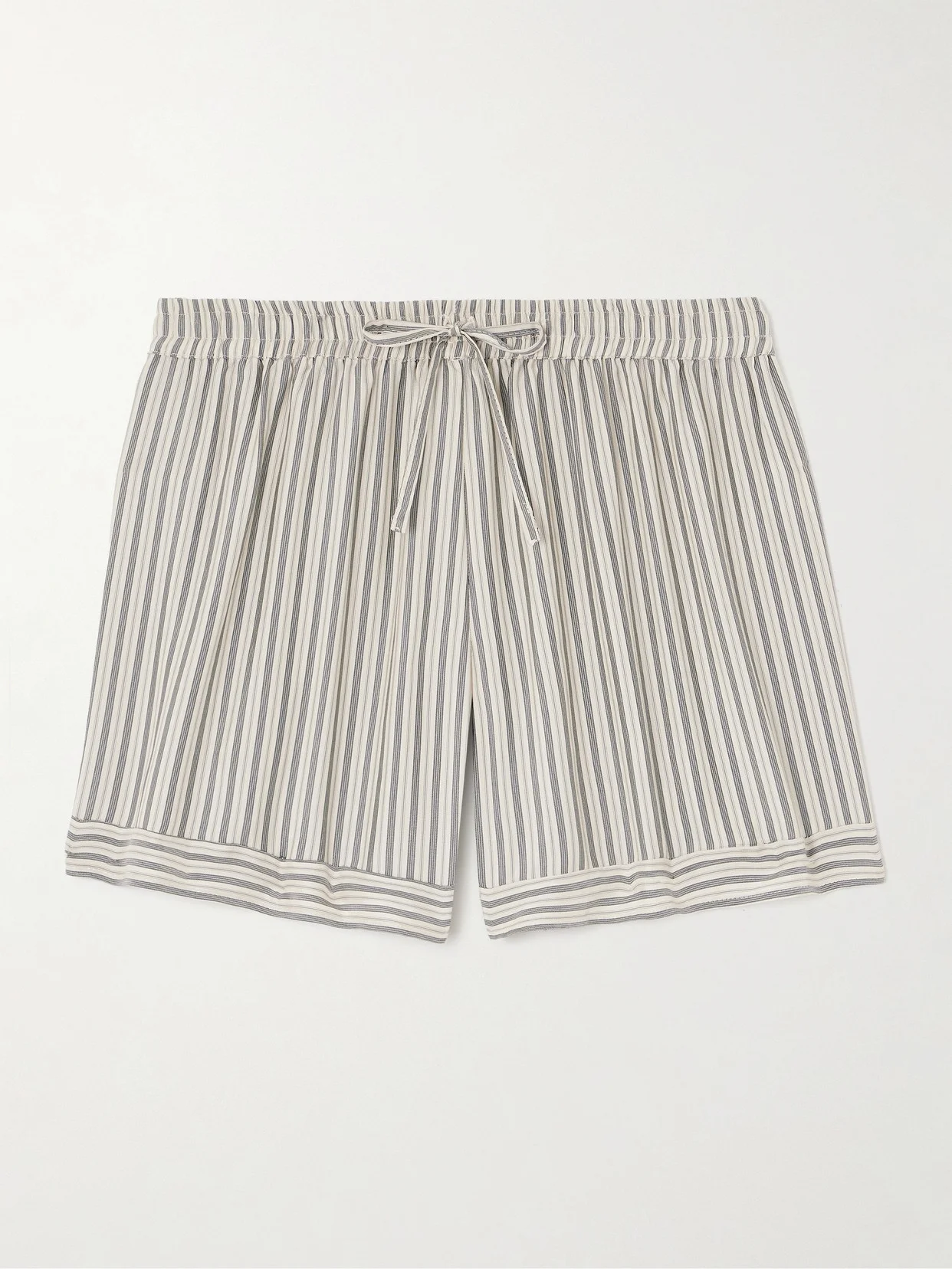 Kensu Striped Silk-satin Shorts - 1