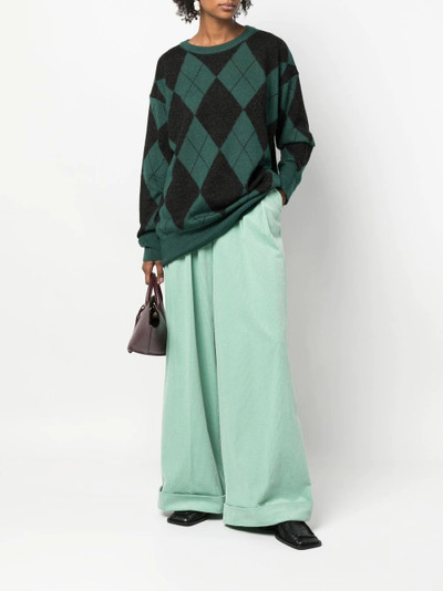 Aspesi check-pattern knit jumper outlook
