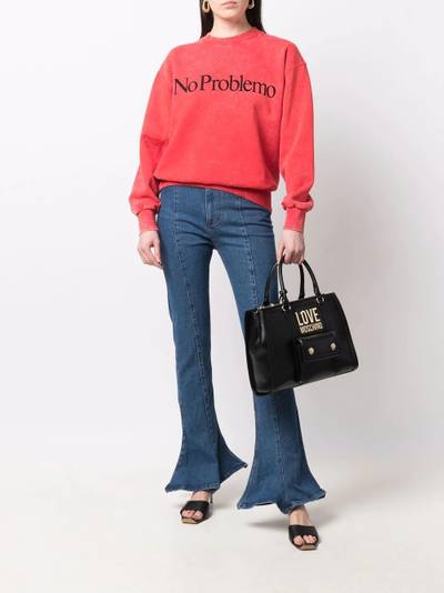 Moschino logo-lettering tote bag outlook