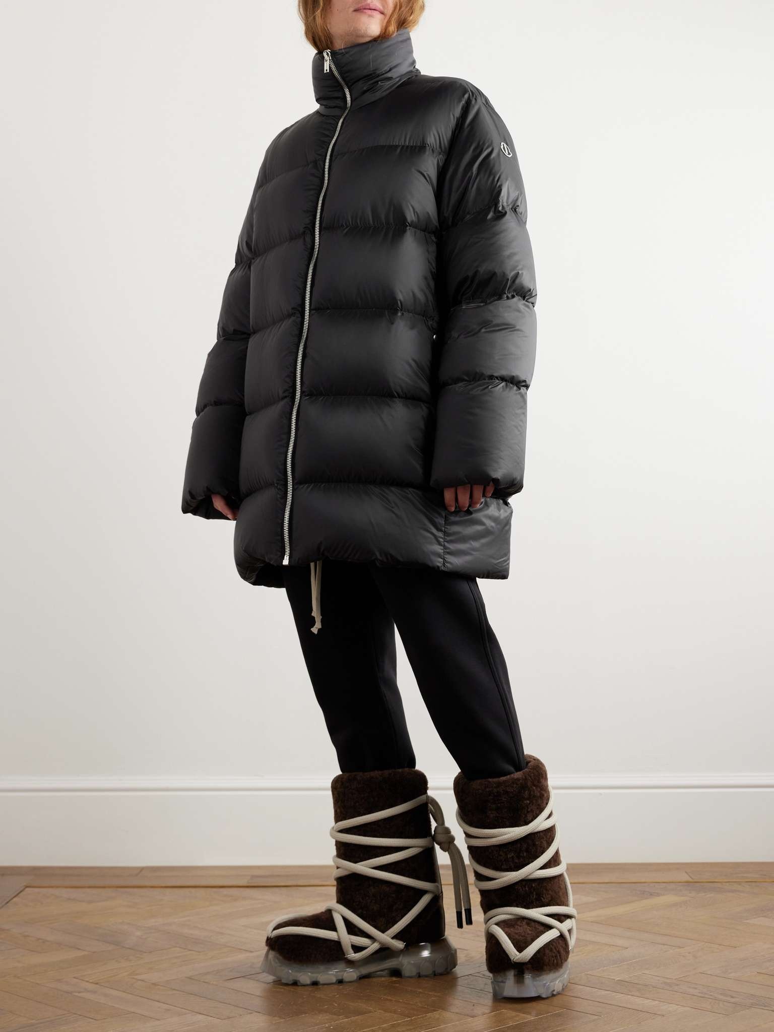 + Moncler Cyclopic Logo-Appliquéd Quilted Shell Down Coat - 2