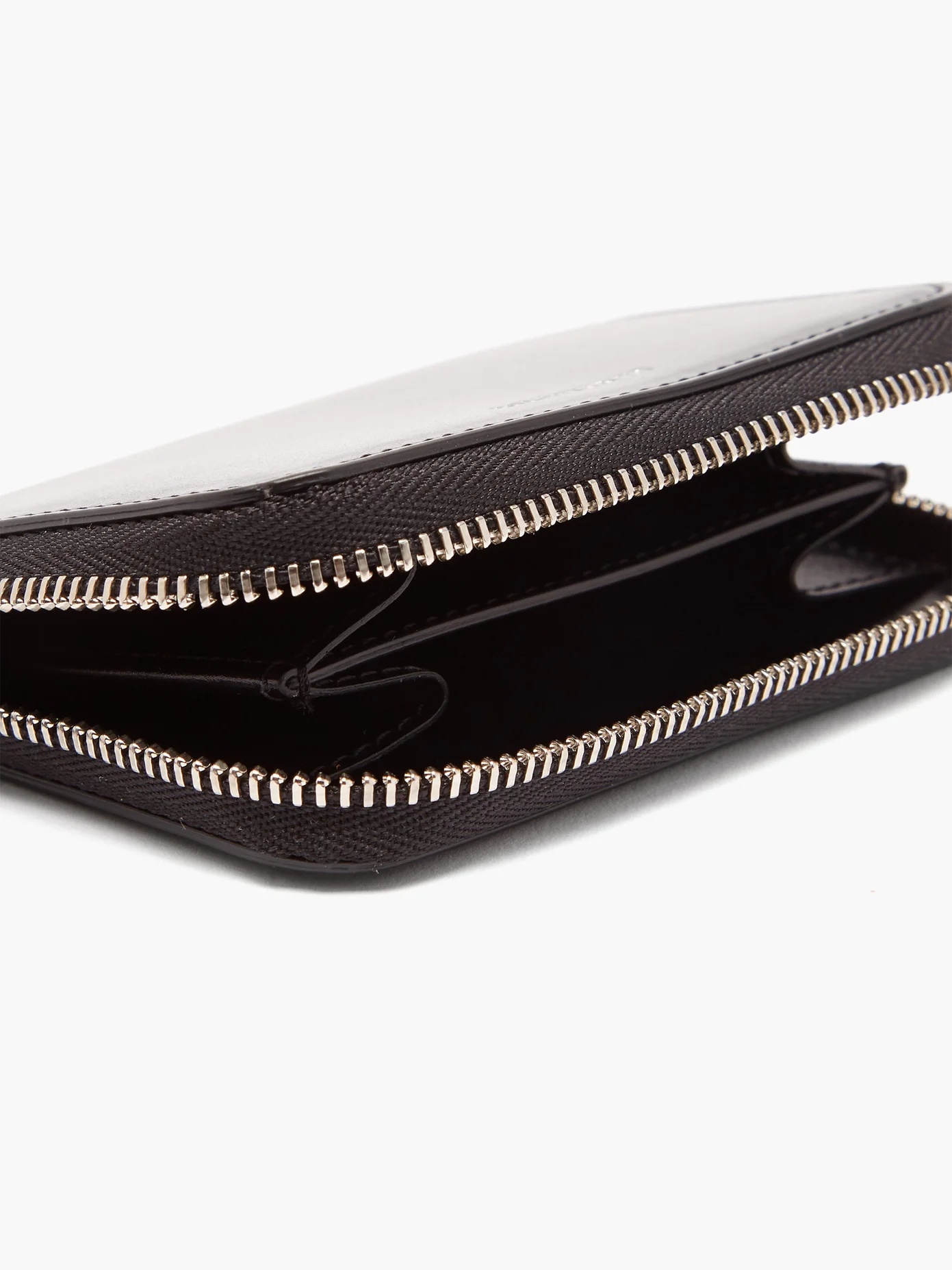 Braided-strap leather wallet - 4