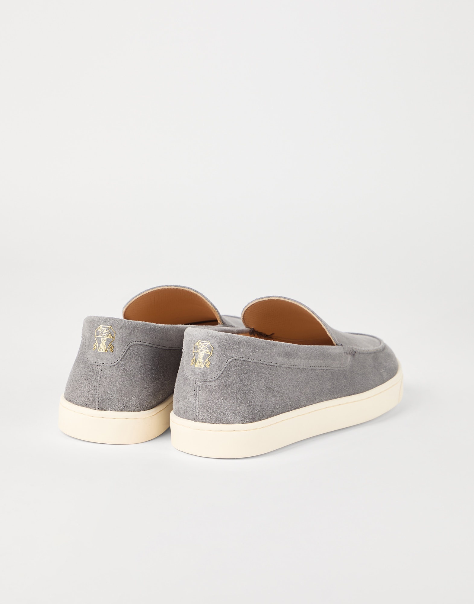 Chevron-effect suede loafers - 2