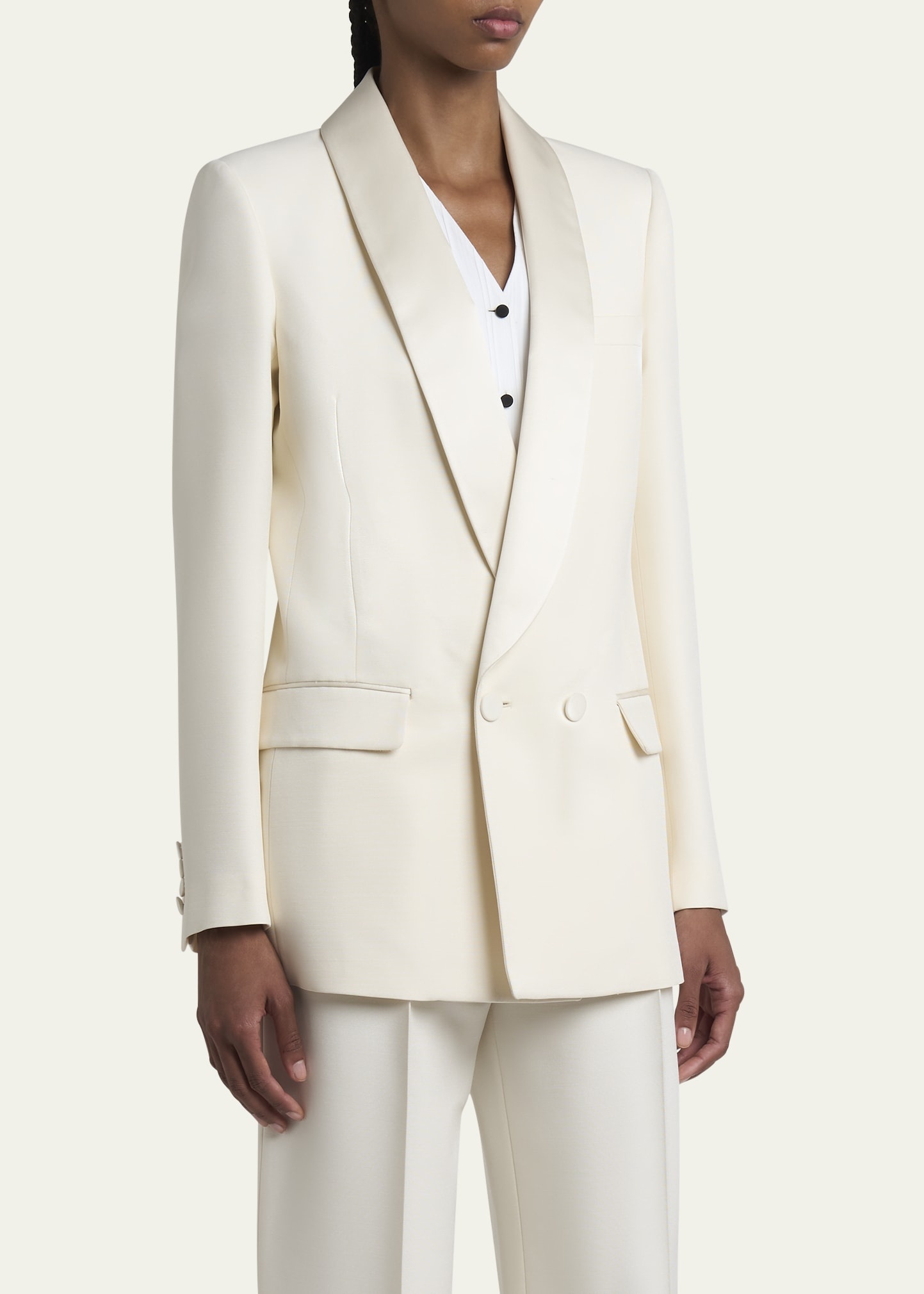 Doreen Double-Breasted Wool Jacket - 4