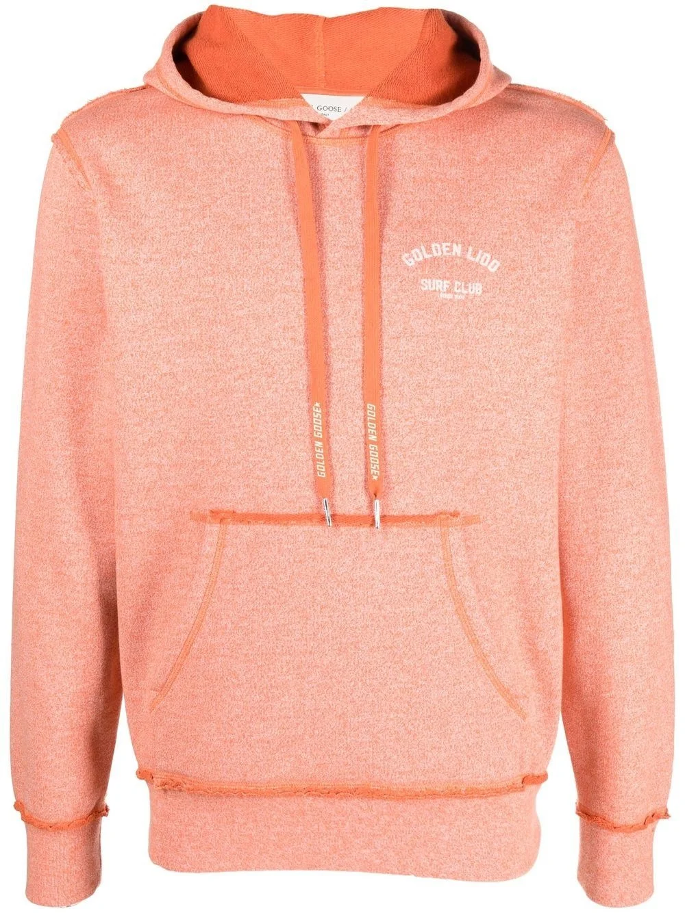 logo-print drawstring hoodie - 1