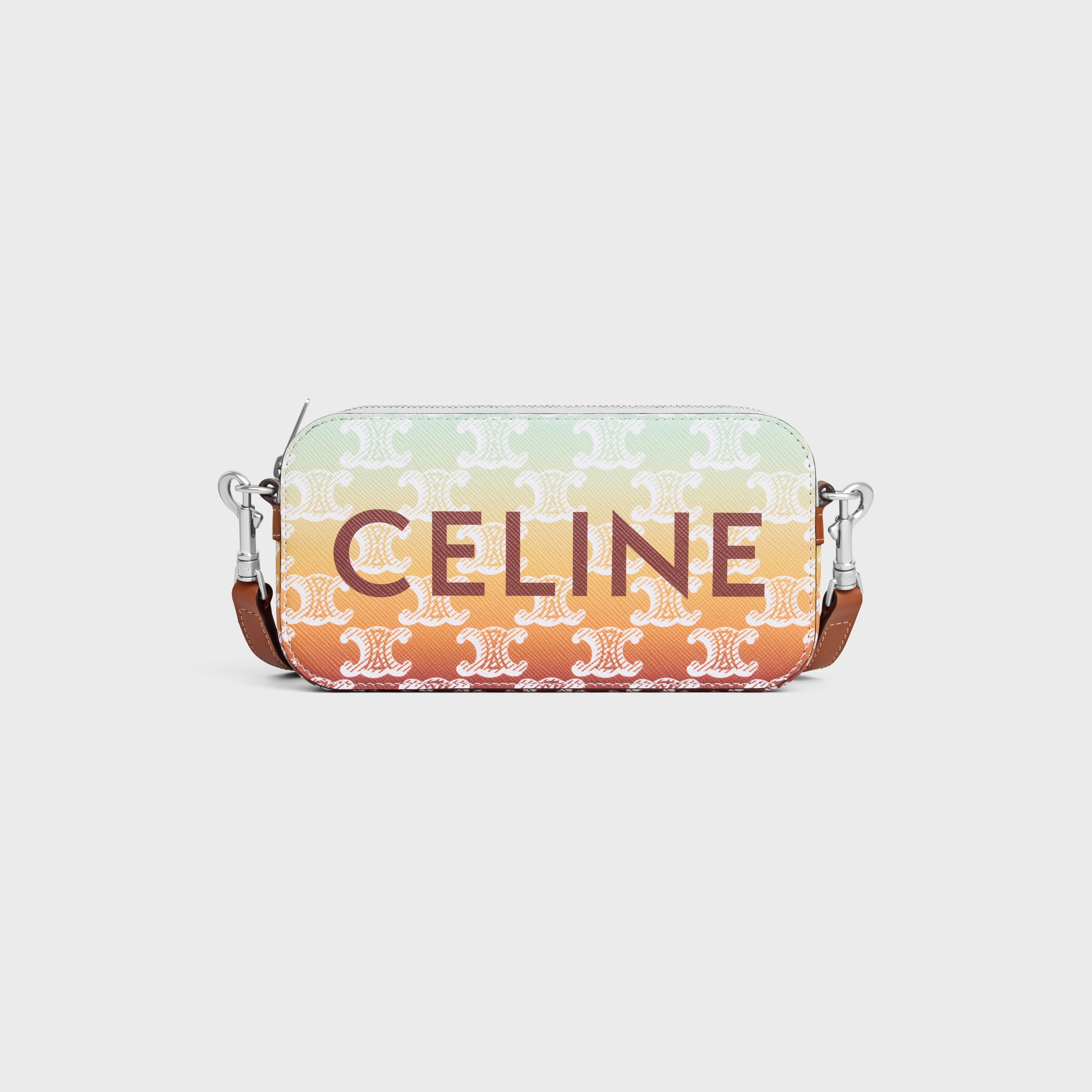 Horizontal pouch in TRIOMPHE CANVAS SUNSET WITH CELINE PRINT - 1