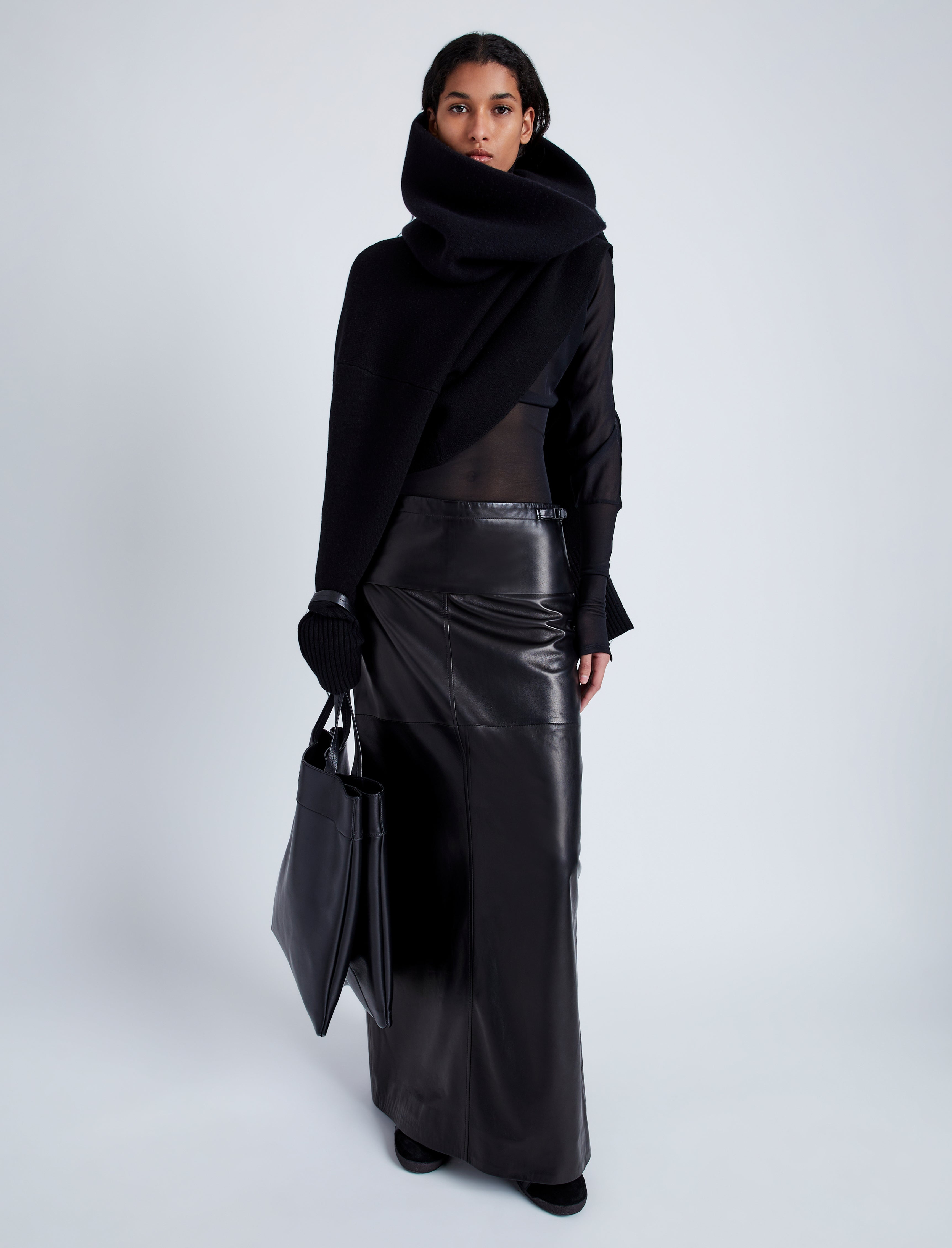 Adriana Skirt in Paper Leather - 2