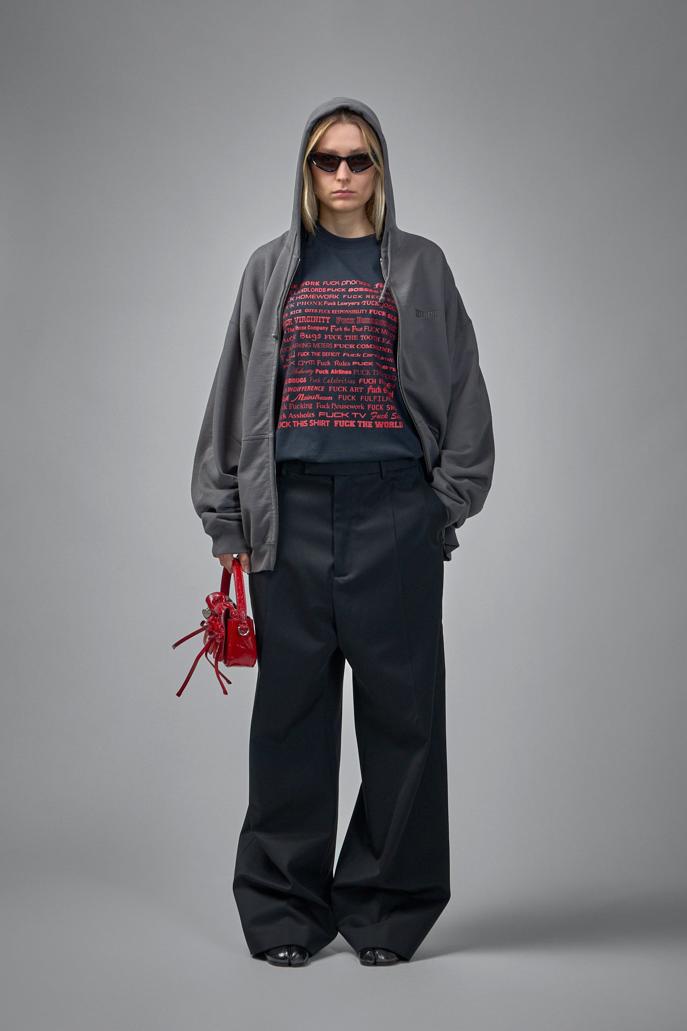 Wide Leg Tailored Pants - 2