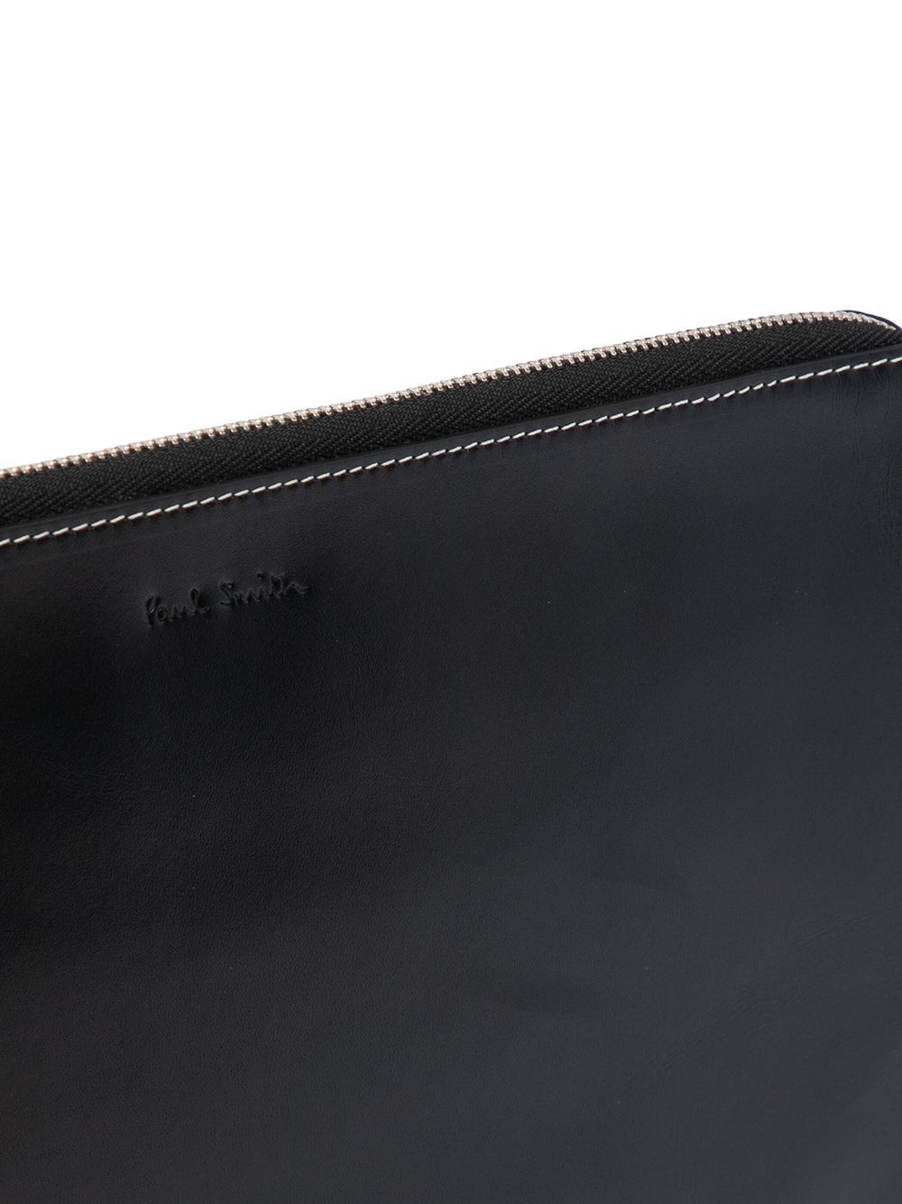 zip-up leather laptop case - 4