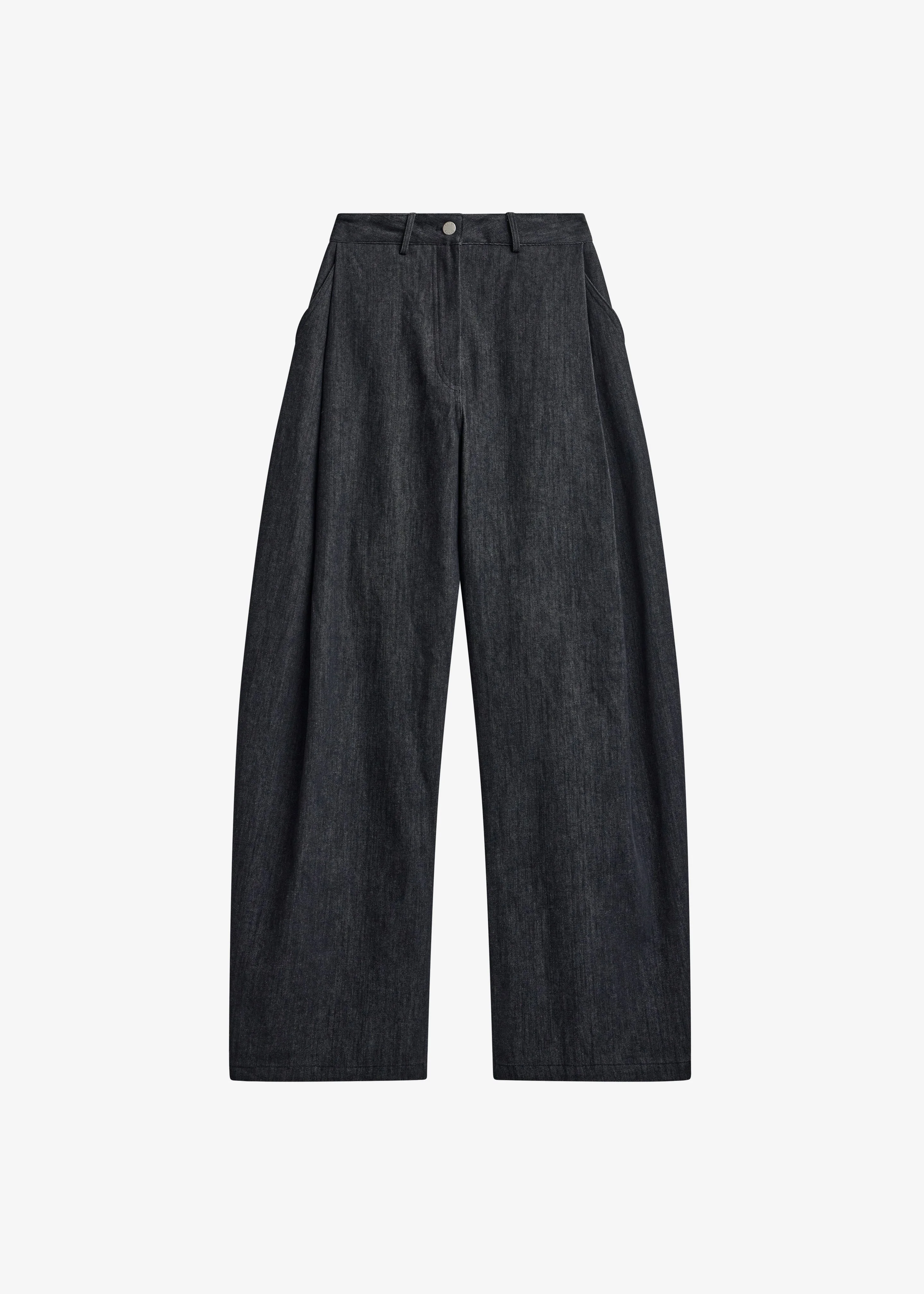 Nesna Barrel Leg Jeans - Black - 1