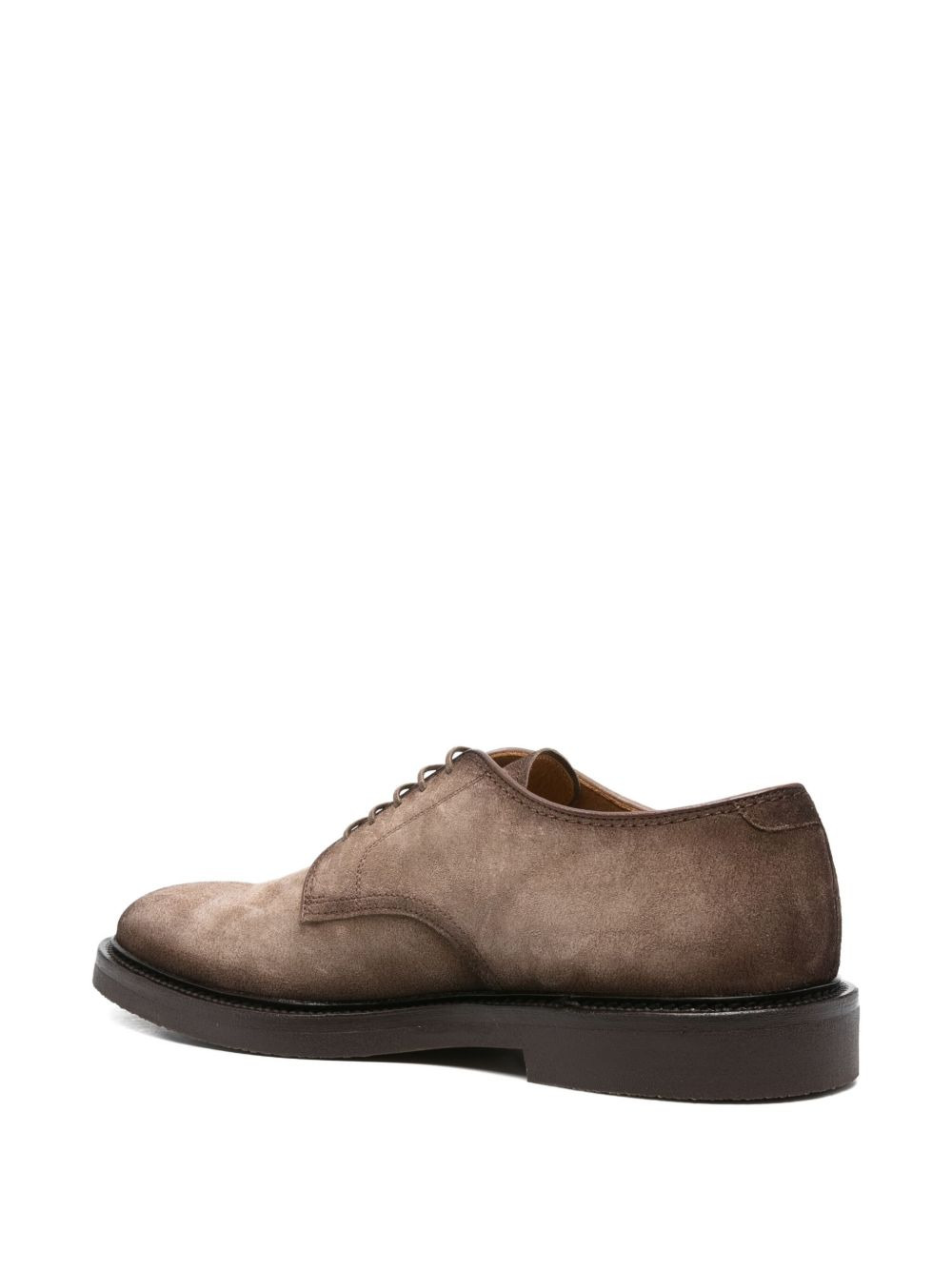 suede lace-up derby shoes - 3