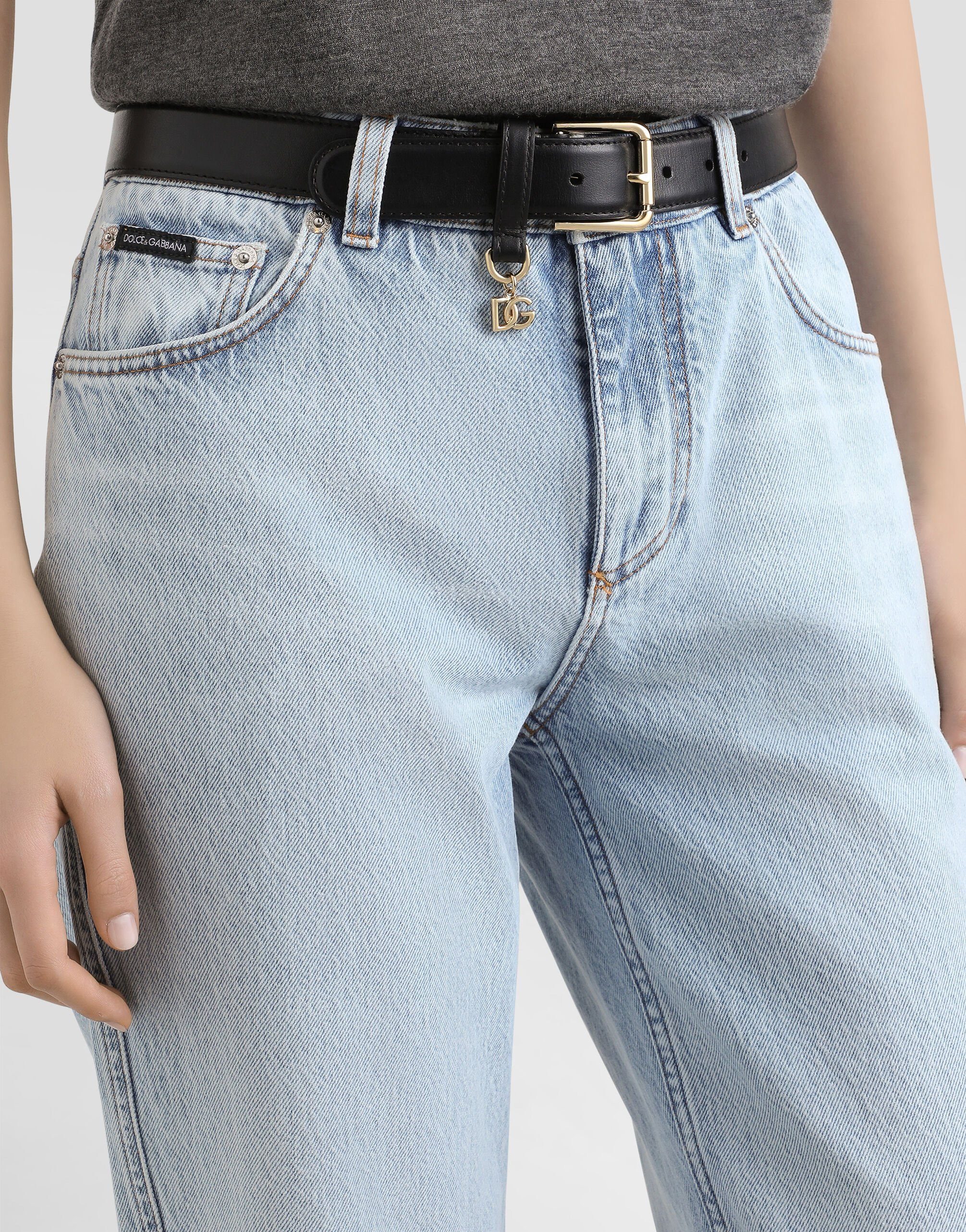 5-pocket denim trousers - 4