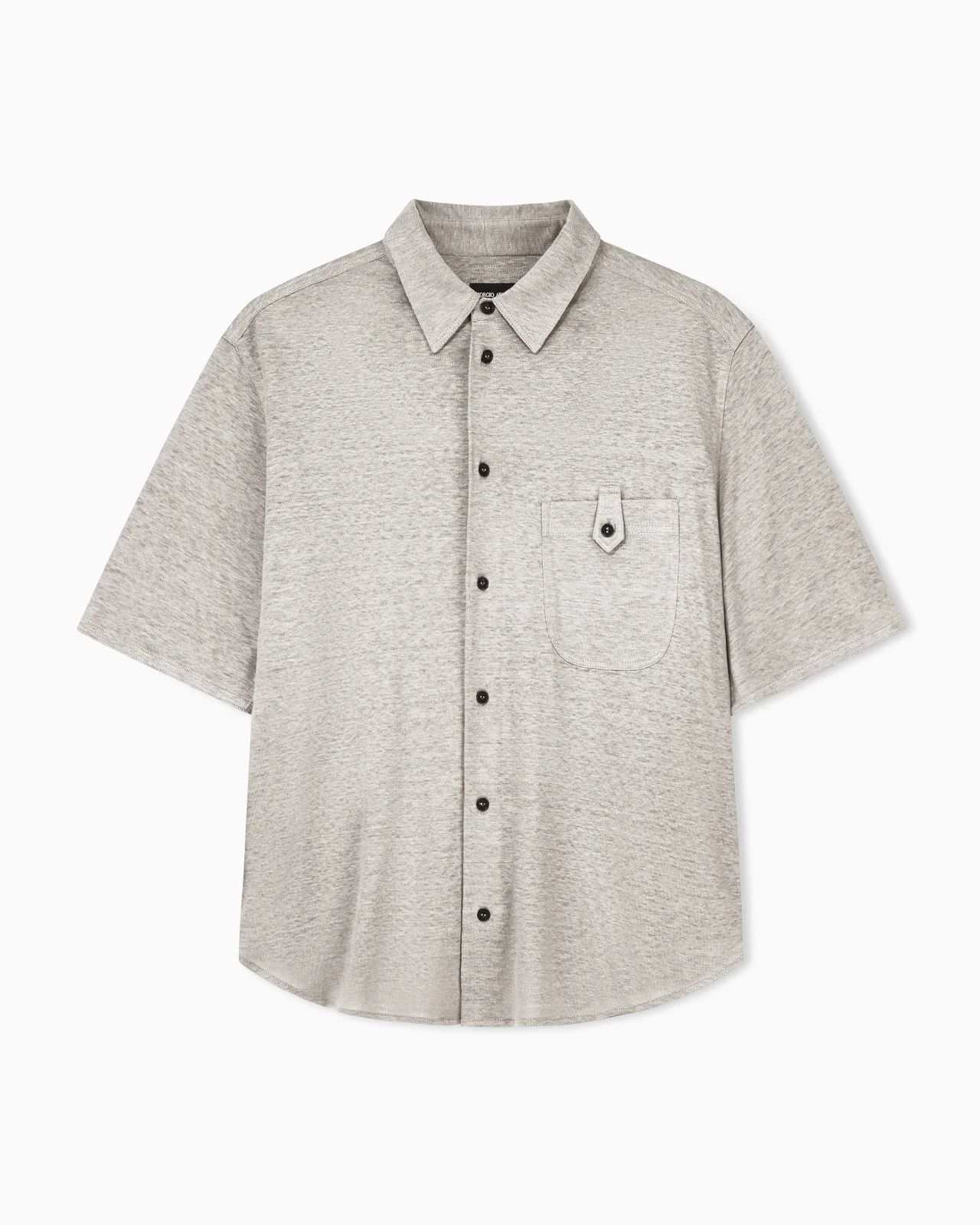 SHIRT OVERSIZED IN PURE LINEN SINGLE JERSEY - 1