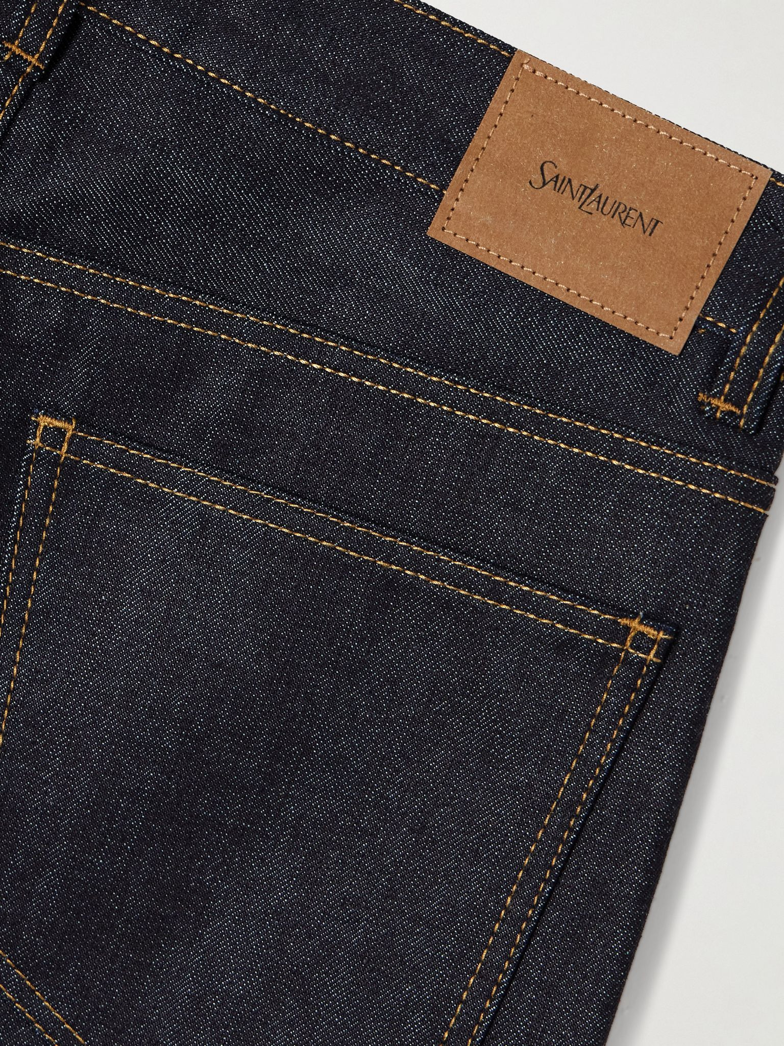 High-rise straight-leg jeans Indigo - 6