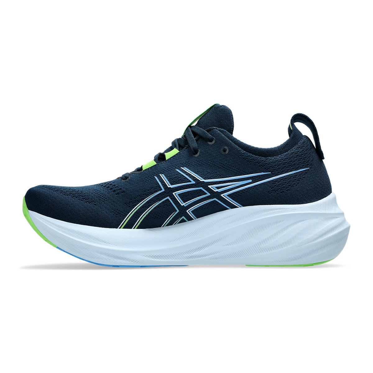 Asics Gel Nimbus 26 - French Blue - Electric Lime - 2