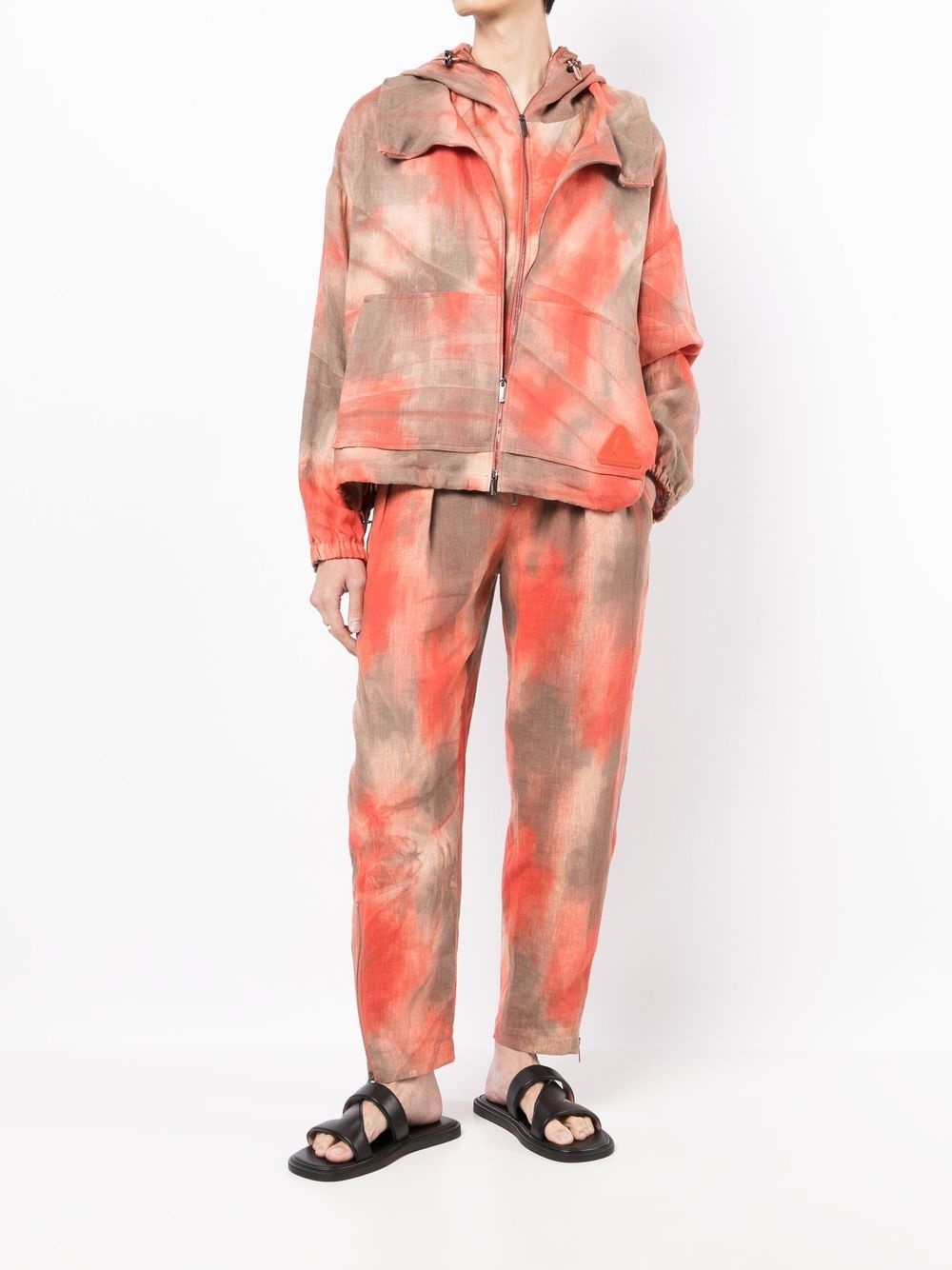 tie-dye hooded jacket - 2