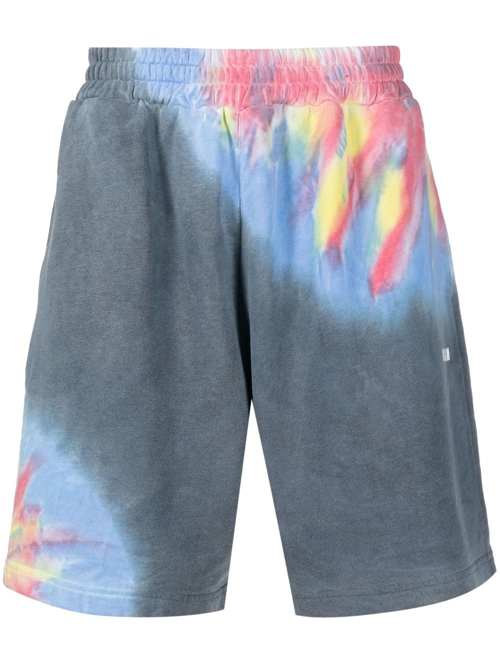 tie-dye print cotton shorts - 1
