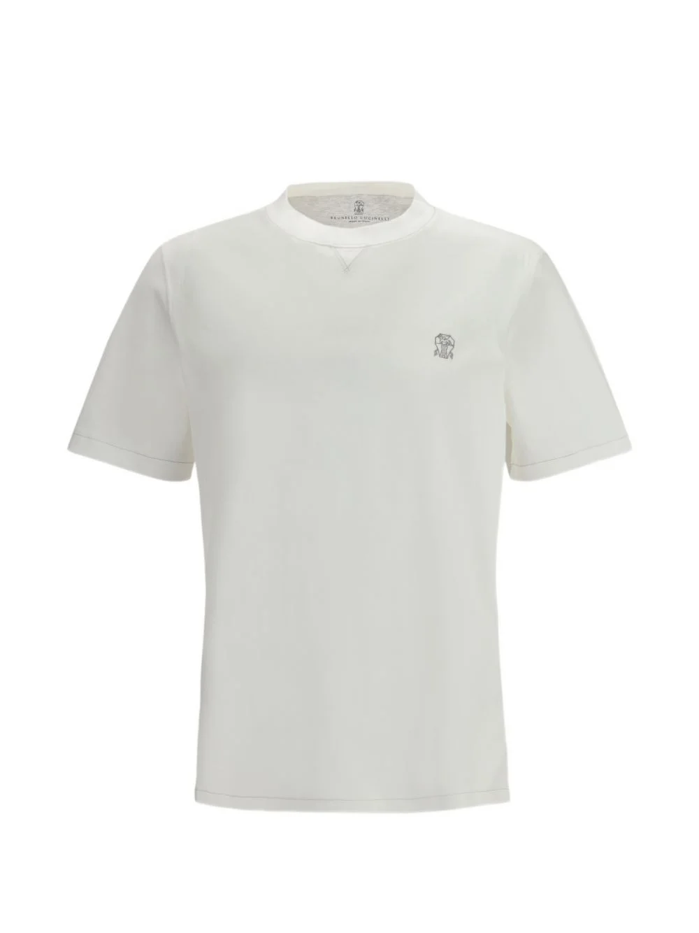 cneck-neck cotton T-shirt - 1