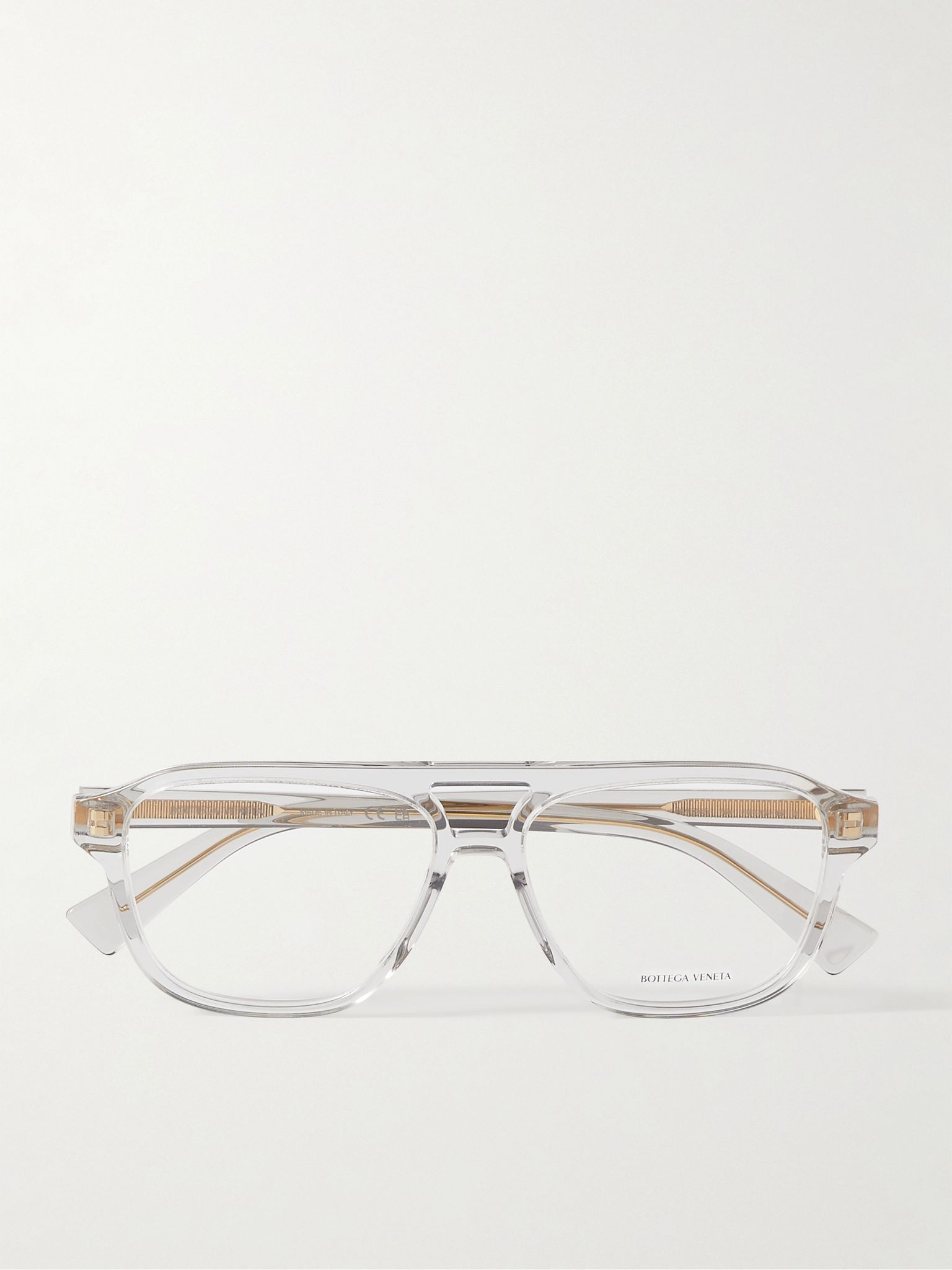 Aviator-Style Acetate Optical Glasses Gray - 1