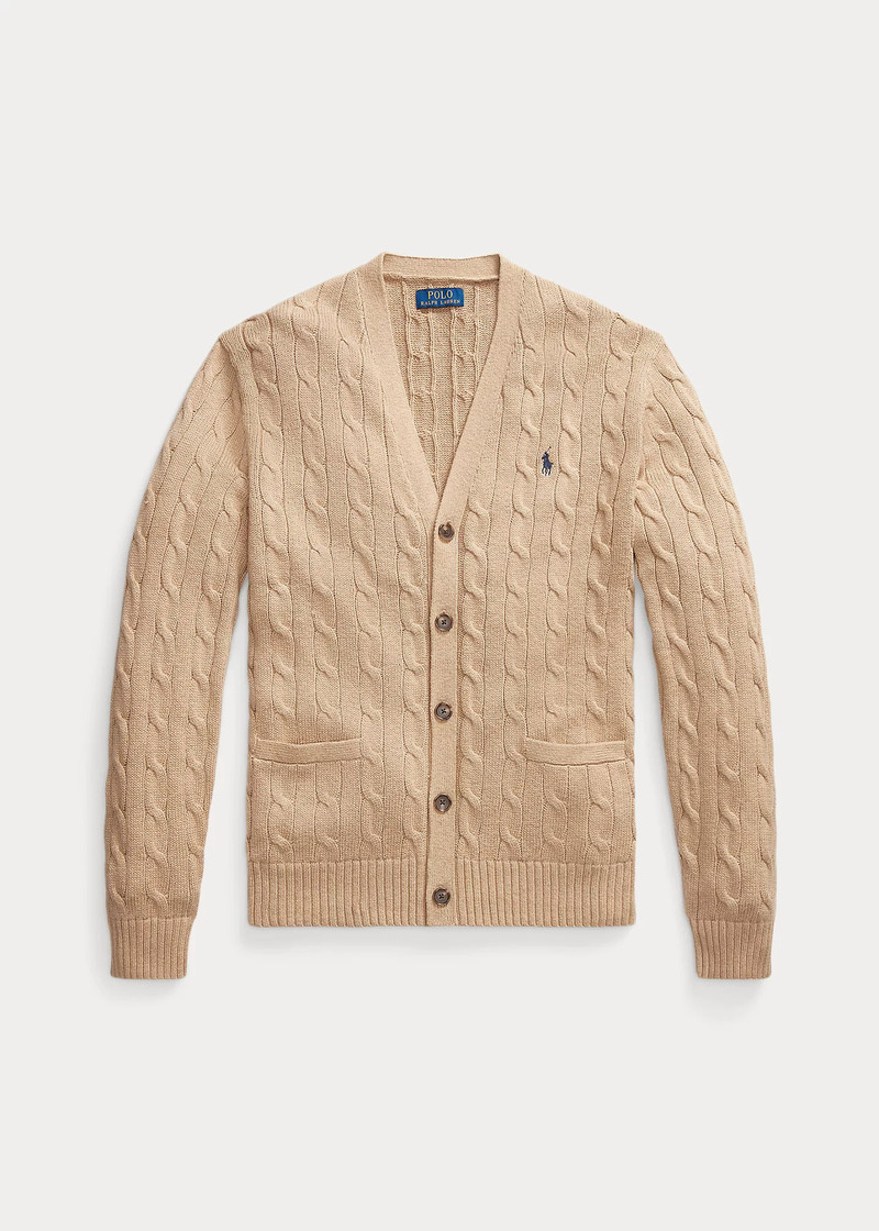 Cable-Knit Cotton Cardigan 1