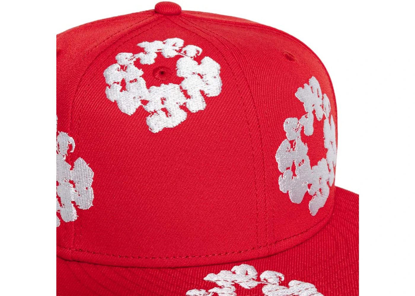 Denim Tears New Era Cotton Wreath 59/50 Cap Red - 3