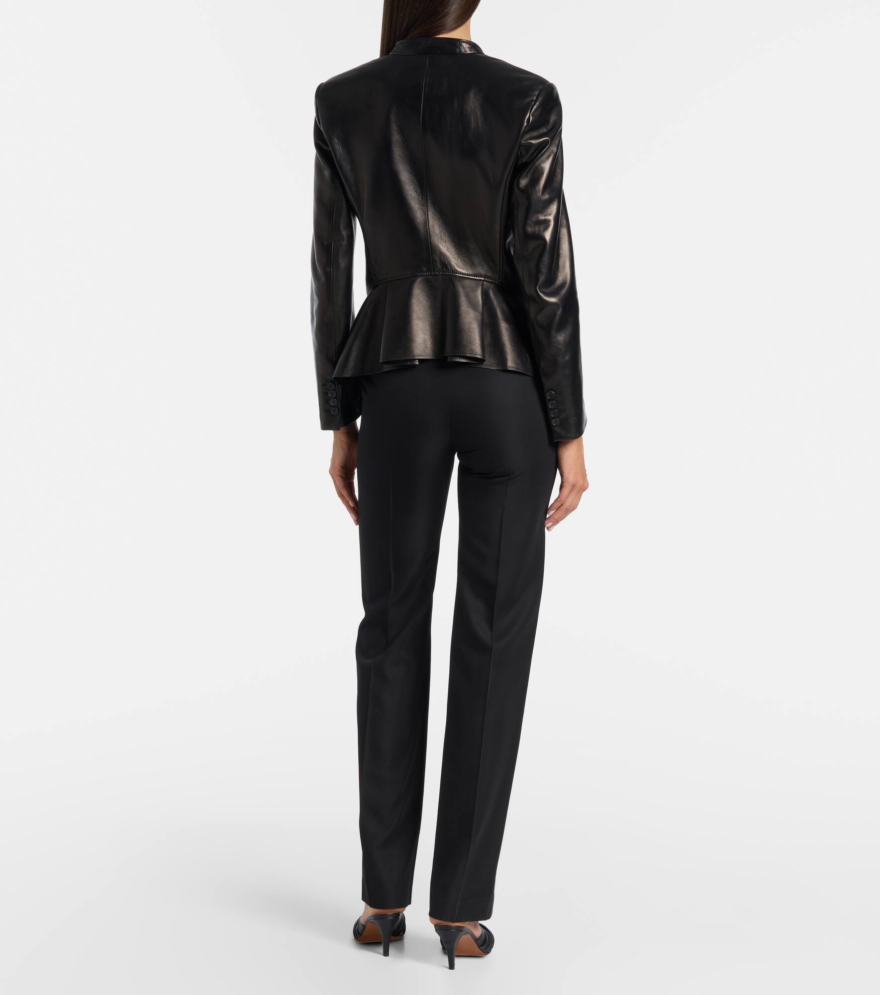 Leather blazer - 3